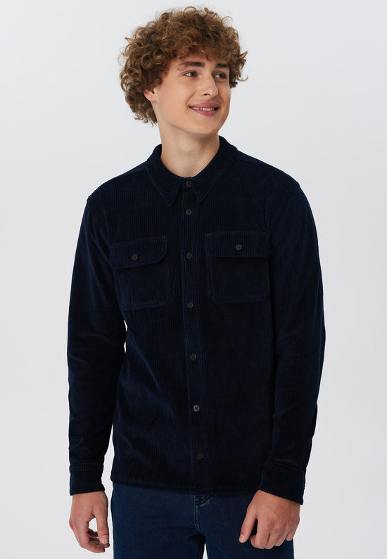 Leela Cotton 9233-045 | Unisex Cord Jacke - Nachtblau Black Friday