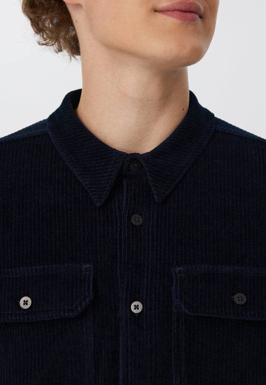 Leela Cotton 9233-045 | Unisex Cord Jacke - Nachtblau Black Friday