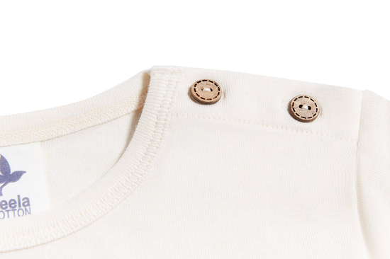 Leela Cotton 2060 | Baby Basic Langarmshirt - Natur Muttertagsangebot