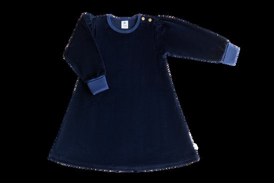Leela Cotton 2624 AB | Baby Cordkleid - Nachtblau Valentinstagsangebot
