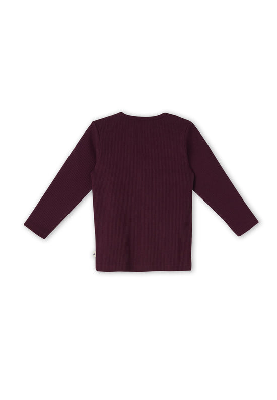 Leela Cotton 2068 AU | Ripp-Shirts - Aubergine Saisonale Angebote