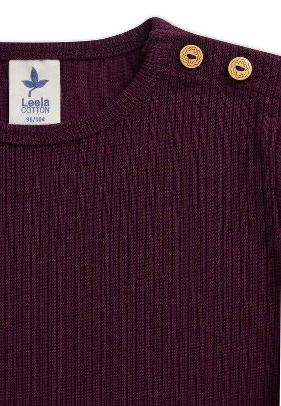 Leela Cotton 2068 AU | Ripp-Shirts - Aubergine Saisonale Angebote