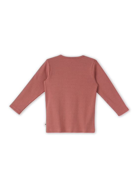 Leela Cotton 2068 WR | Ripp-Shirts - Dunkel Mauve Räumungsverkauf