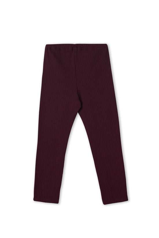 Leela Cotton 2052 AU | Ripp-Leggings - Aubergine Tägliche Deals