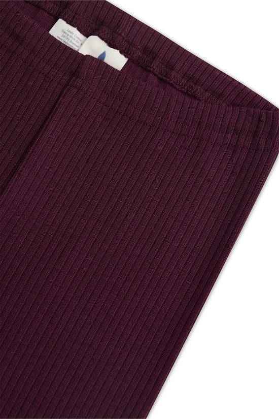 Leela Cotton 2052 AU | Ripp-Leggings - Aubergine Tägliche Deals