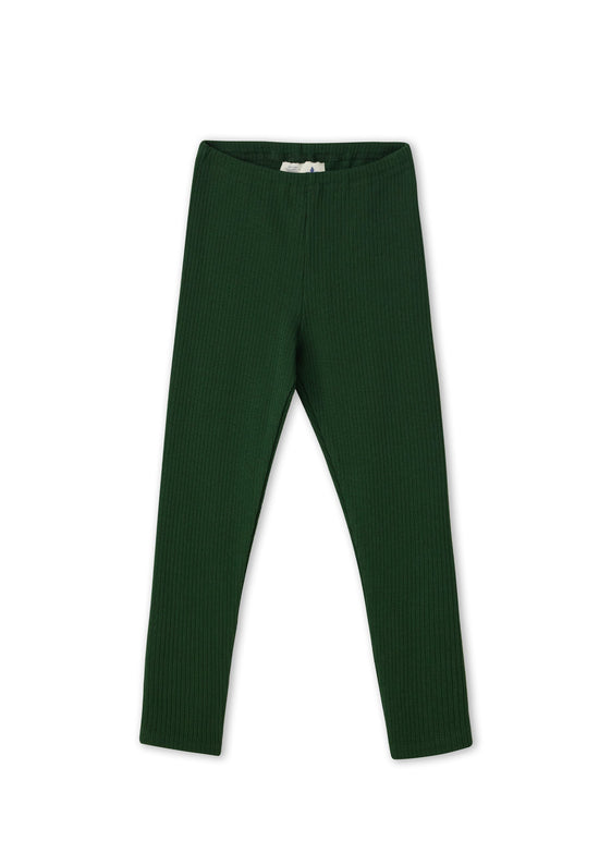 Leela Cotton 2052 TL | Ripp-Leggings - Tannennadel Sonderangebote