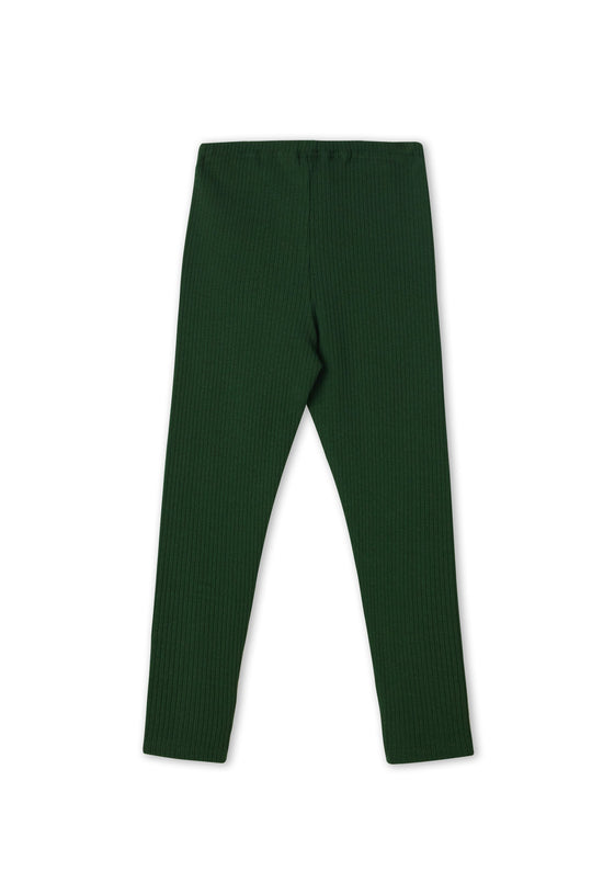 Leela Cotton 2052 TL | Ripp-Leggings - Tannennadel Sonderangebote