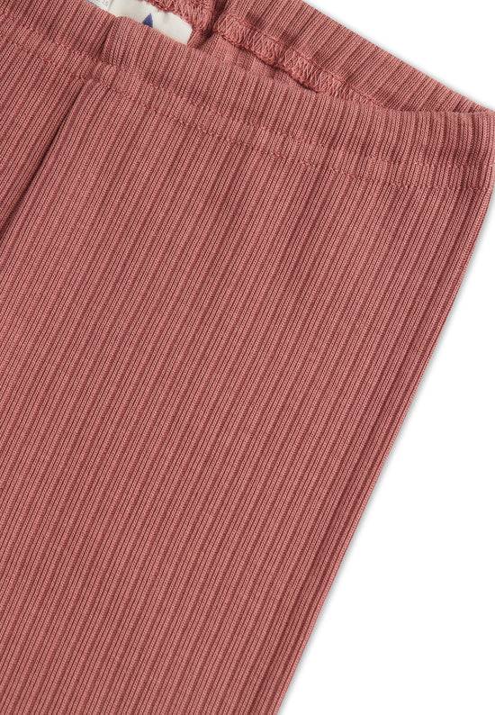 Leela Cotton 2052 WR | Ripp-Leggings - Dunkel Mauve Riesige Ersparnisse