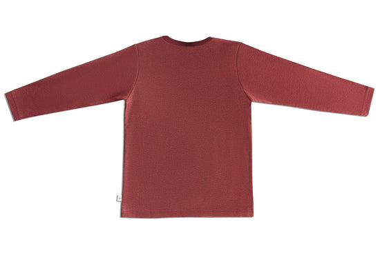 Leela Cotton 2060 KT | Baby Basic Langarmshirt - Kaffee/Rostrot VIP-Rabatte