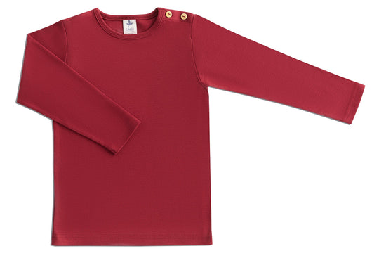 Leela Cotton 2060 RR | Baby Basic Langarmshirt - Rosarot Tiefpreis