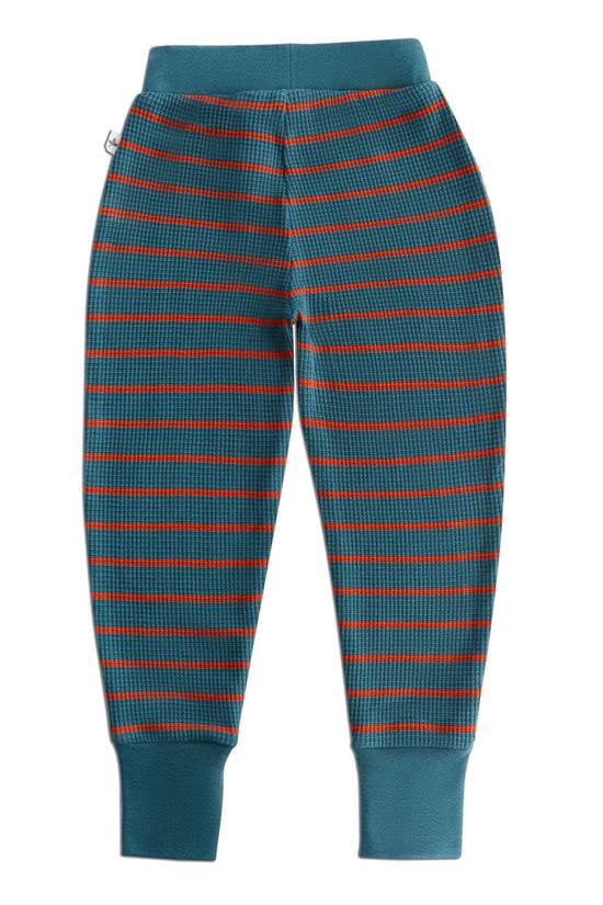 Leela Cotton 2879 WS | Waffel Strick Kinderhose - Tanne/Tabasco Zeitbegrenzte Promotion