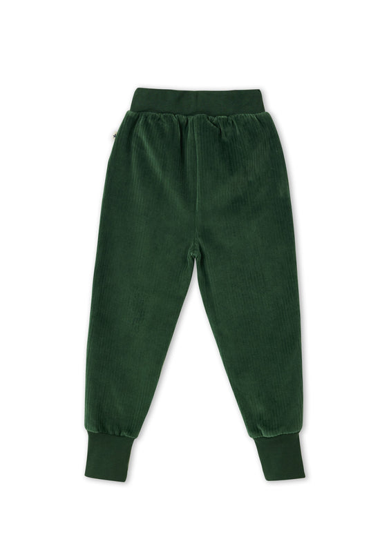 Leela Cotton 2172 TL | Kinder Cordhose schmaler Bund - Tannennadel Sonderangebot der Fabrik