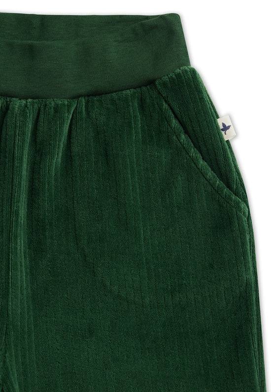 Leela Cotton 2172 TL | Kinder Cordhose schmaler Bund - Tannennadel Sonderangebot der Fabrik