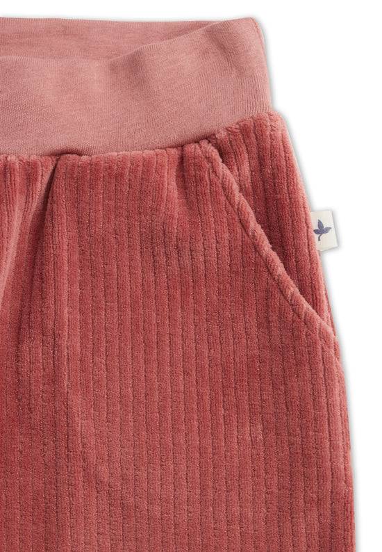 Leela Cotton 2172 WR | Kinder Cordhose schmaler Bund - Dunkel Mauve Vierteljährliche Förderung