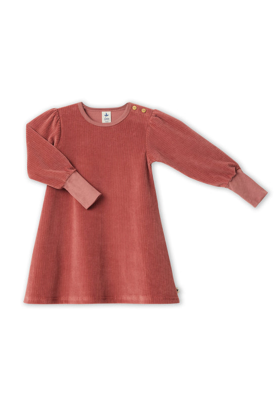 Leela Cotton 2624 WR | Cordkleid - Dunkel Mauve Discount Store für neue Produkte