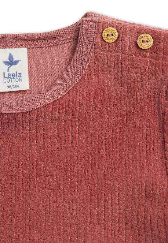 Leela Cotton 2624 WR | Cordkleid - Dunkel Mauve Discount Store für neue Produkte