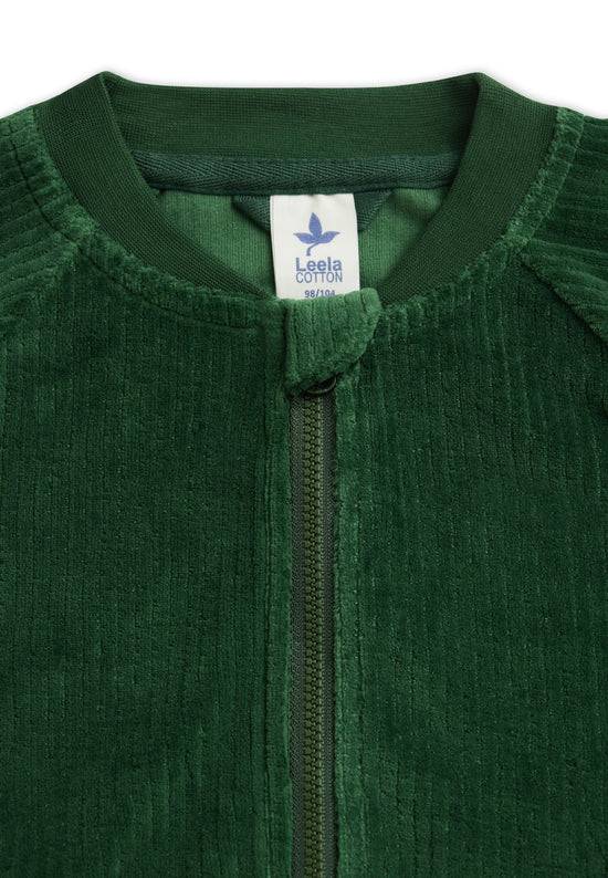Leela Cotton 2696 TL | Cord Baseballjacke - Tannennadel Clearance-Verkauf