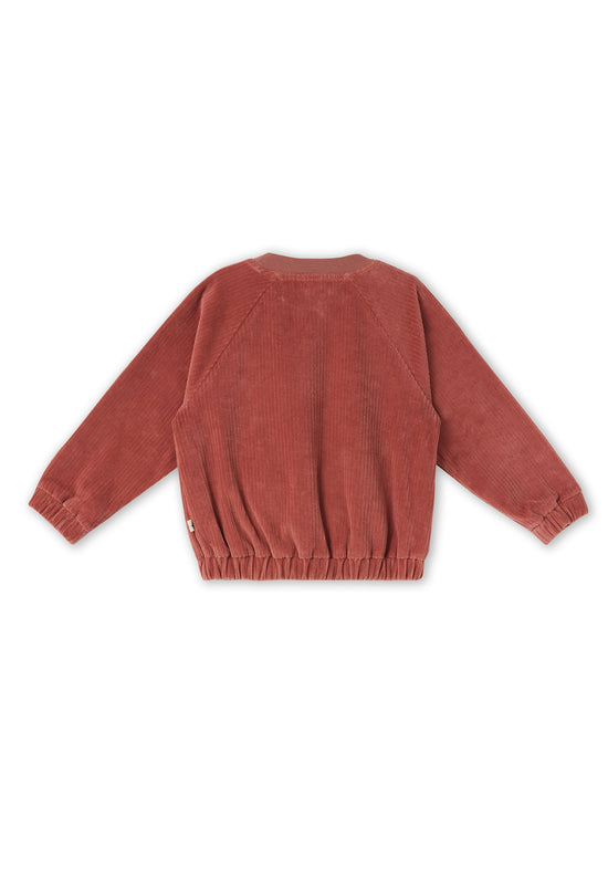 Leela Cotton 2696 WR | Cord Baseballjacke - Dunkel Mauve Kostenloser Versand international