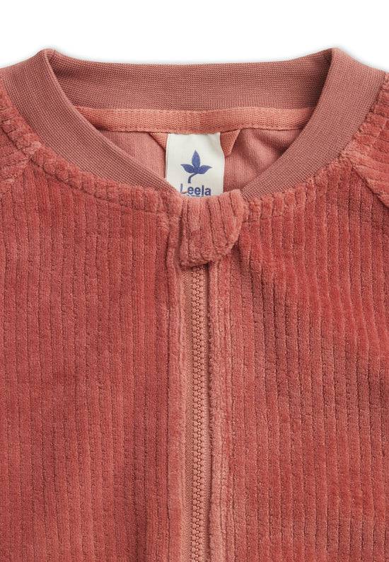 Leela Cotton 2696 WR | Cord Baseballjacke - Dunkel Mauve Kostenloser Versand international