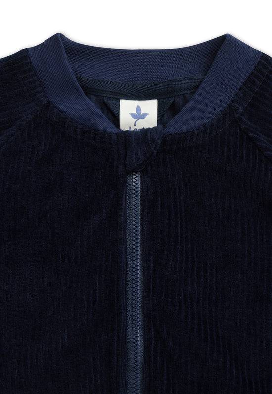 Leela Cotton 2696 AB | Cord Baseballjacke- Nachtblau Begrenzt auf 3 Tage