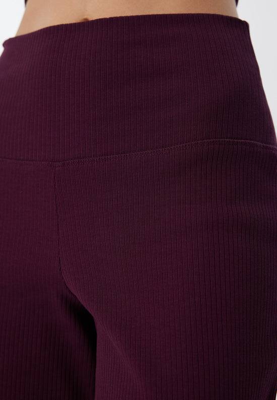 Leela Cotton 4071-028 | Ripp Hose - Aubergine Speichern exportieren