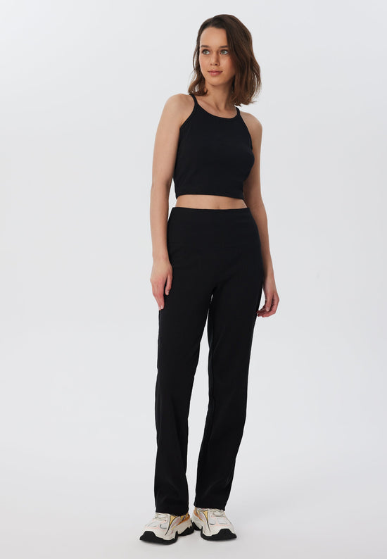 Leela Cotton 4071-021 | Ripp Hose - Schwarz Black Friday Preise