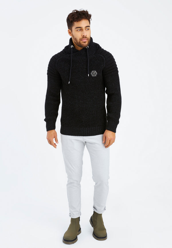 Leif Nelson Strickpullover Grobstrick mit Schalkragen Sonderangebot