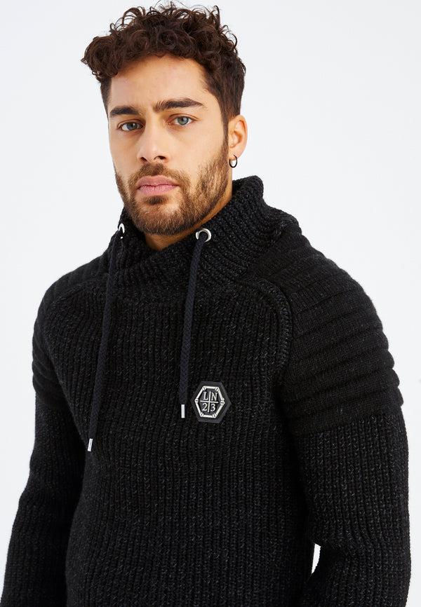 Leif Nelson Strickpullover Grobstrick mit Schalkragen Sonderangebot
