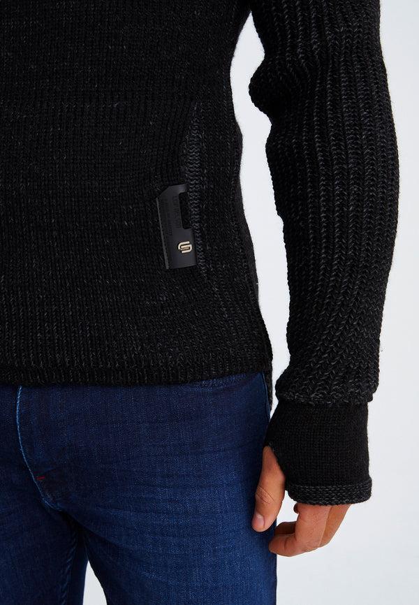 Leif Nelson Strickpullover Grobstrick mit Schalkragen Versandkostenfrei