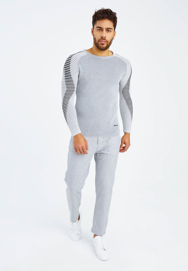 Leif Nelson Strickpullover Feinstrick Rundhals Großer Ausverkauf