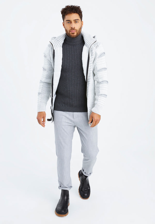 Leif Nelson Strickjacke mit Kapuze Begrenztes Angebot