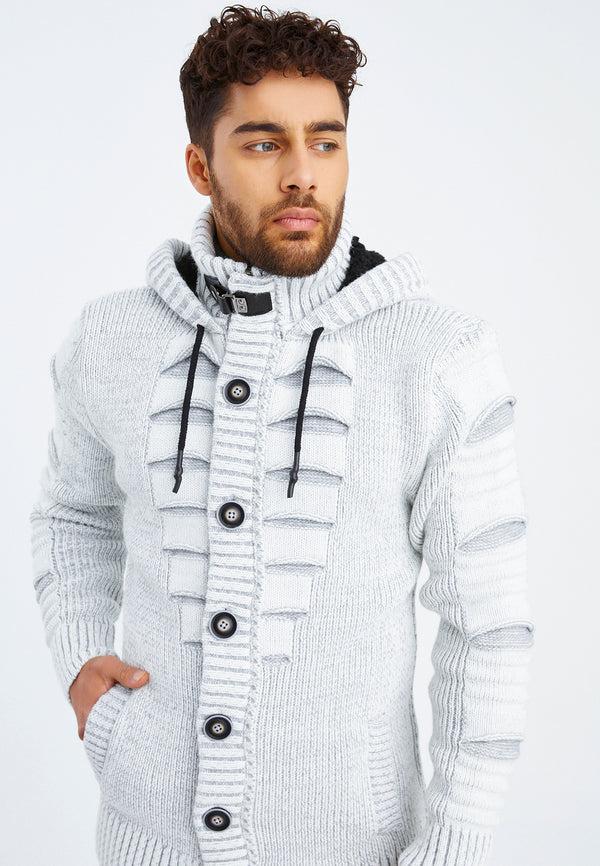 Leif Nelson Strickjacke mit Kapuze Begrenztes Angebot