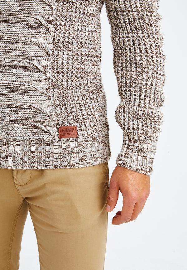 Leif Nelson Strickpullover Grobstrick mit Schalkragen Exklusivangebot