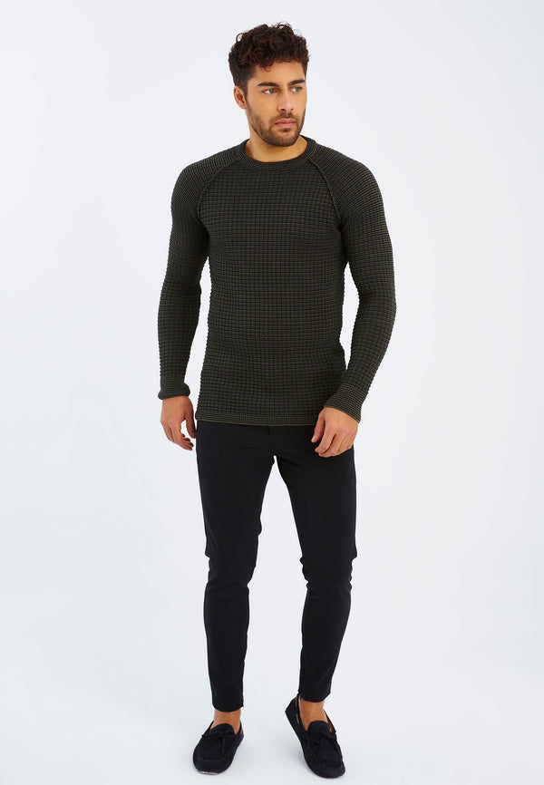 Leif Nelson Strickpullover Feinstrick Rundhals Jubiläumsangebot