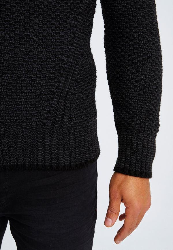 Leif Nelson Strickjacke mit Kapuze Räumungsverkauf
