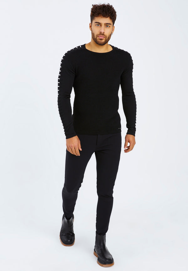 Leif Nelson Strickpullover Feinstrick Rundhals VIP-Rabatte