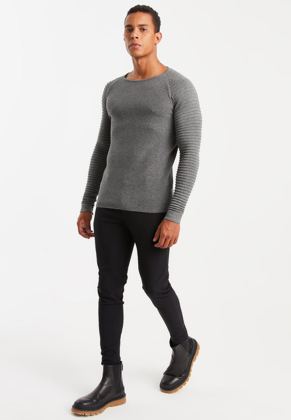 Leif Nelson Strickpullover Feinstrick Rundhals Letzte 3 Tage