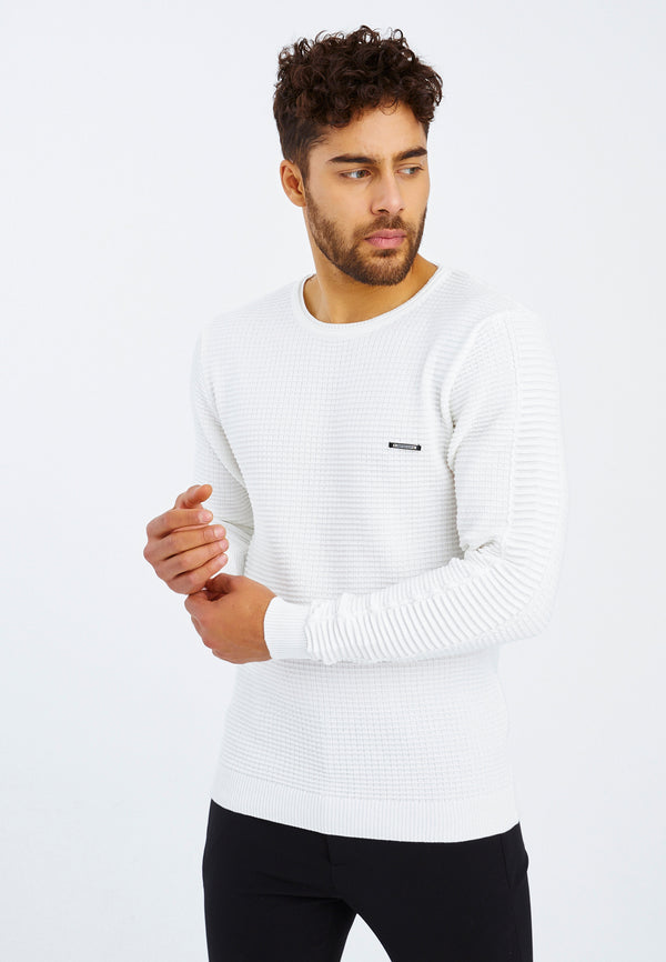 Leif Nelson Strickpullover Feinstrick Rundhals Zeitbegrenzte Promotion