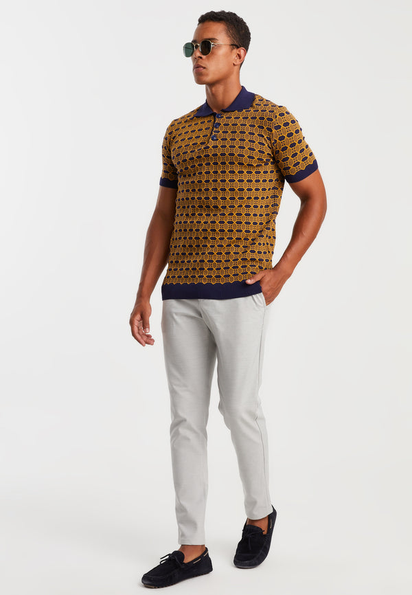 Leif Nelson Polo-Shirt Feinstrick Sonderangebot der Fabrik