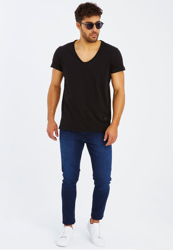 Leif Nelson T-Shirt V-Ausschnitt Vierteljährliche Förderung