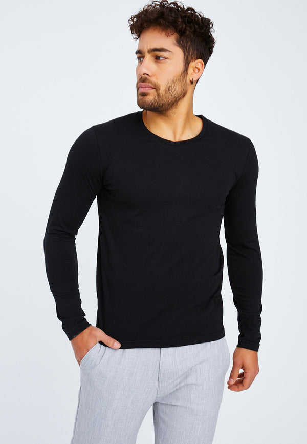 Leif Nelson Longsleeve V-Ausschnitt Auslauf