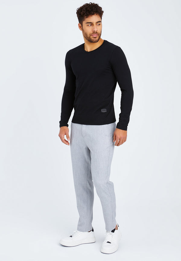 Leif Nelson Longsleeve V-Ausschnitt Auslauf