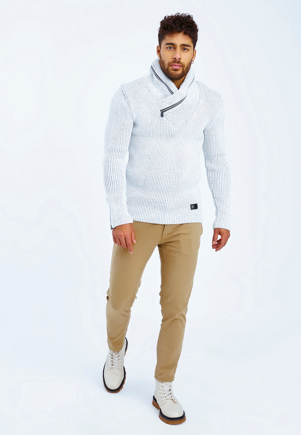 Leif Nelson Strickpullover Grobstrick Schalkragen Meist gekauft