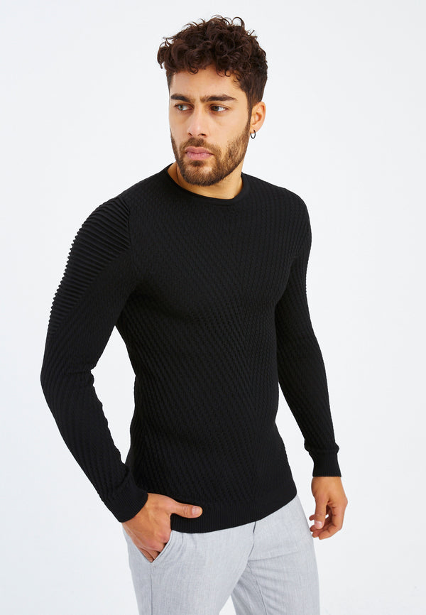 Leif Nelson Strickpullover Feinstrick Rundhals Flash Sale