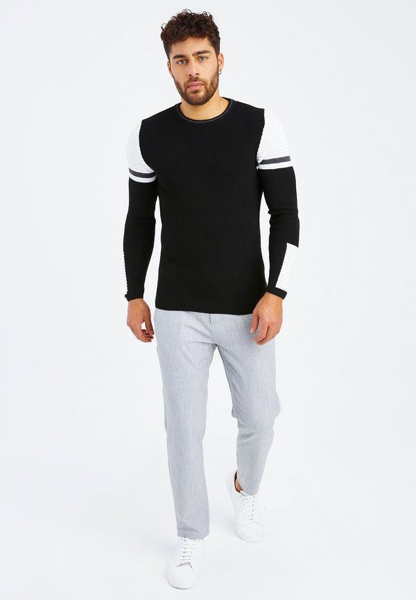 Leif Nelson Strickpullover Feinstrick Rundhals Begrenztes Angebot
