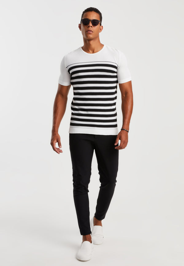 Leif Nelson Rundhals-Shirt Feinstrick Weihnachtsangebot