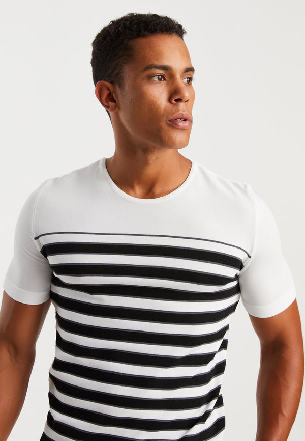 Leif Nelson Rundhals-Shirt Feinstrick Weihnachtsangebot