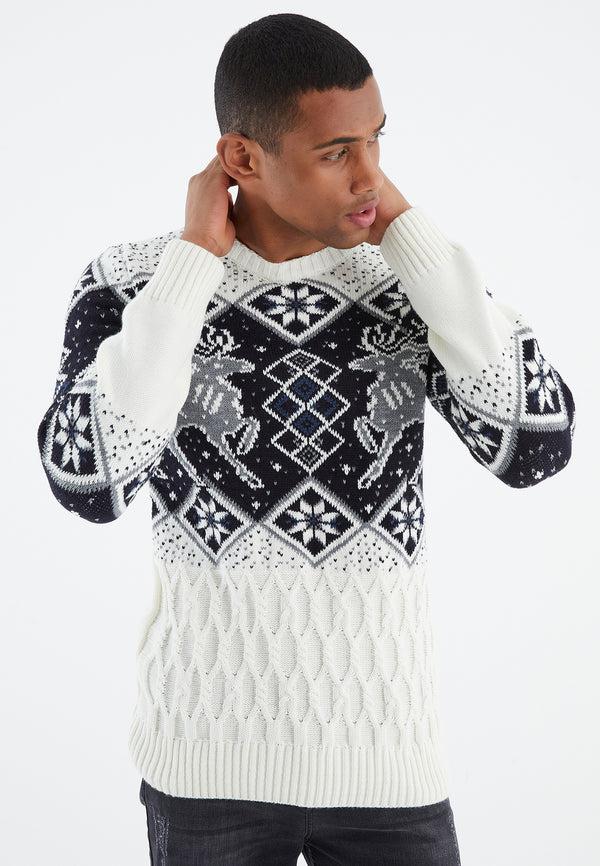 Leif Nelson Strickpullover Grobstrick Rundhals Online Outlet