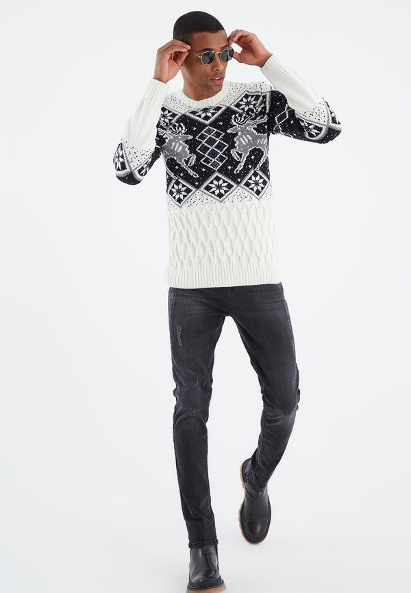 Leif Nelson Strickpullover Grobstrick Rundhals Online Outlet