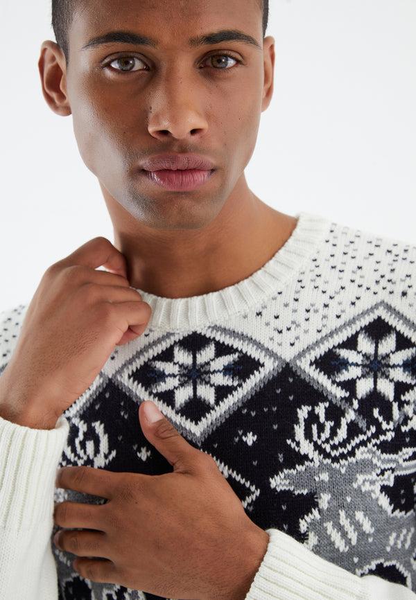 Leif Nelson Strickpullover Grobstrick Rundhals Online Outlet